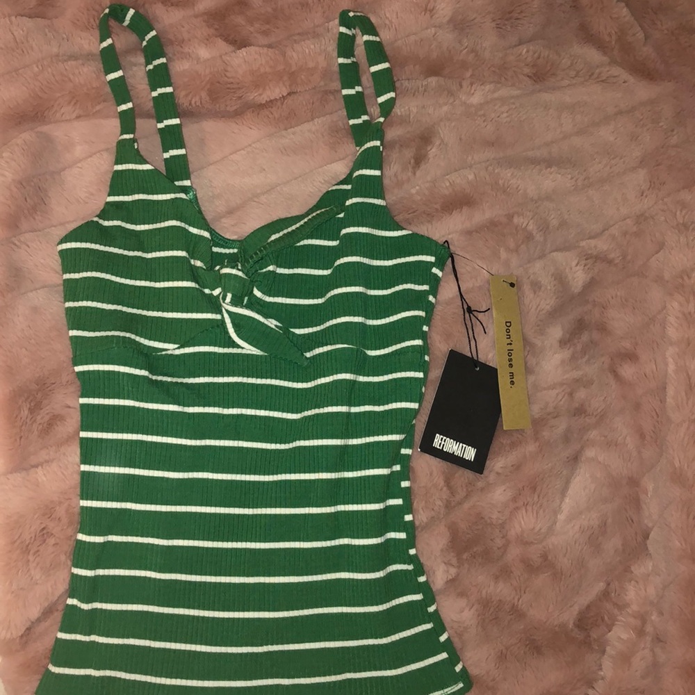 Reformation striped tank